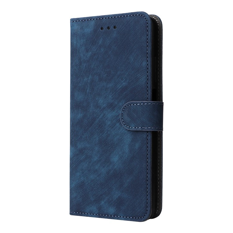 For Motorola Moto G05 4G / E15 4G Wallet Case RFID Blocking PU Leather Cover Stand View - Blue