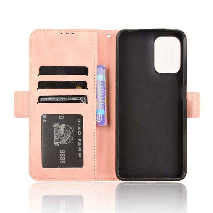 For Motorola Moto G05 4G / E15 4G Leather Case Phone Wallet Cover with Multiple Card Slots - Pink