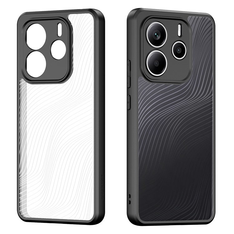 For Xiaomi Redmi Note 14 5G Case DUX DUCIS Aimo Series TPU+PC Matte Drop-proof Phone Cover (REACH Certification) - Black