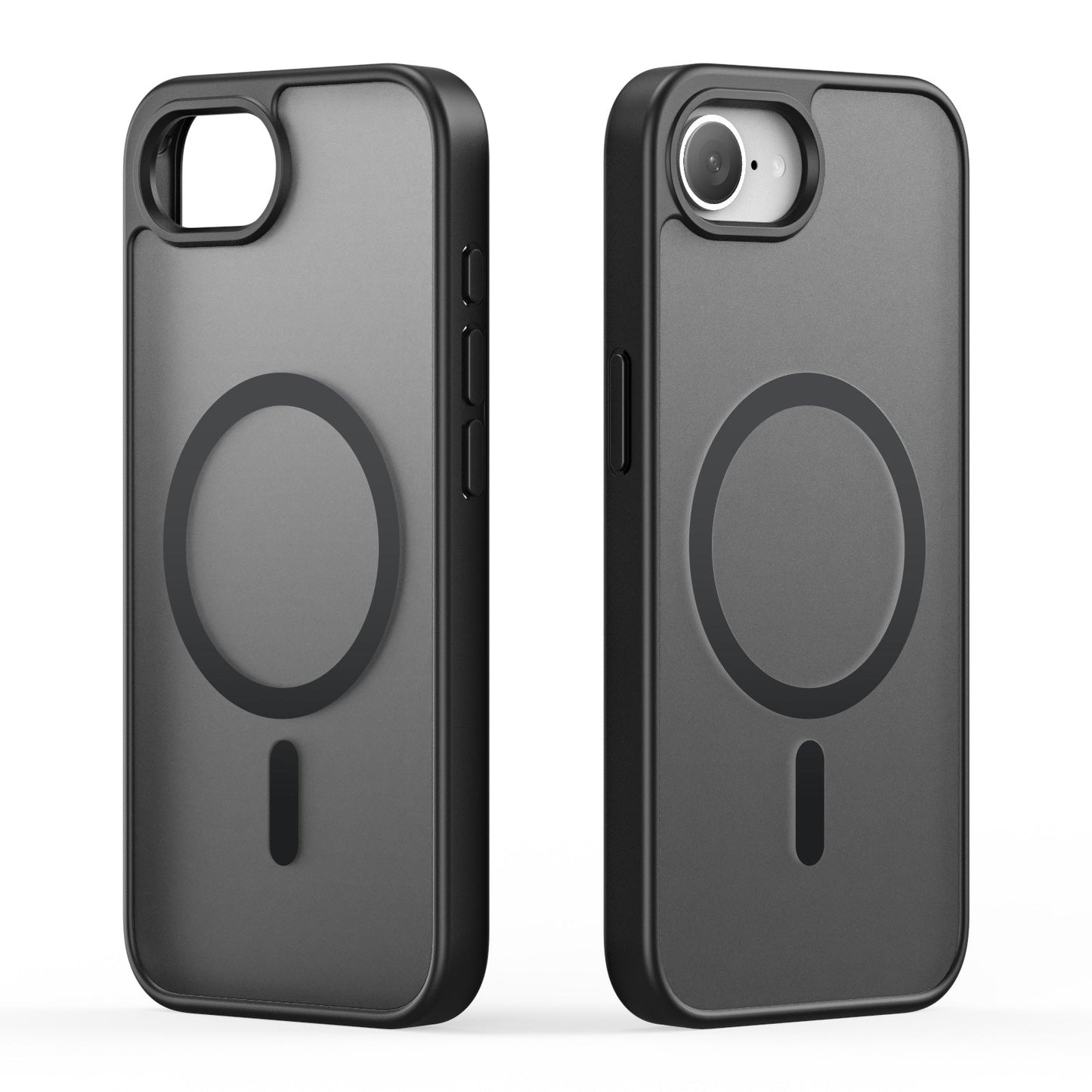 For iPhone SE (2025) Case DUX DUCIS Yind Series Matte Case Compatible with MagSafe PC+TPU Phone Cover - Black