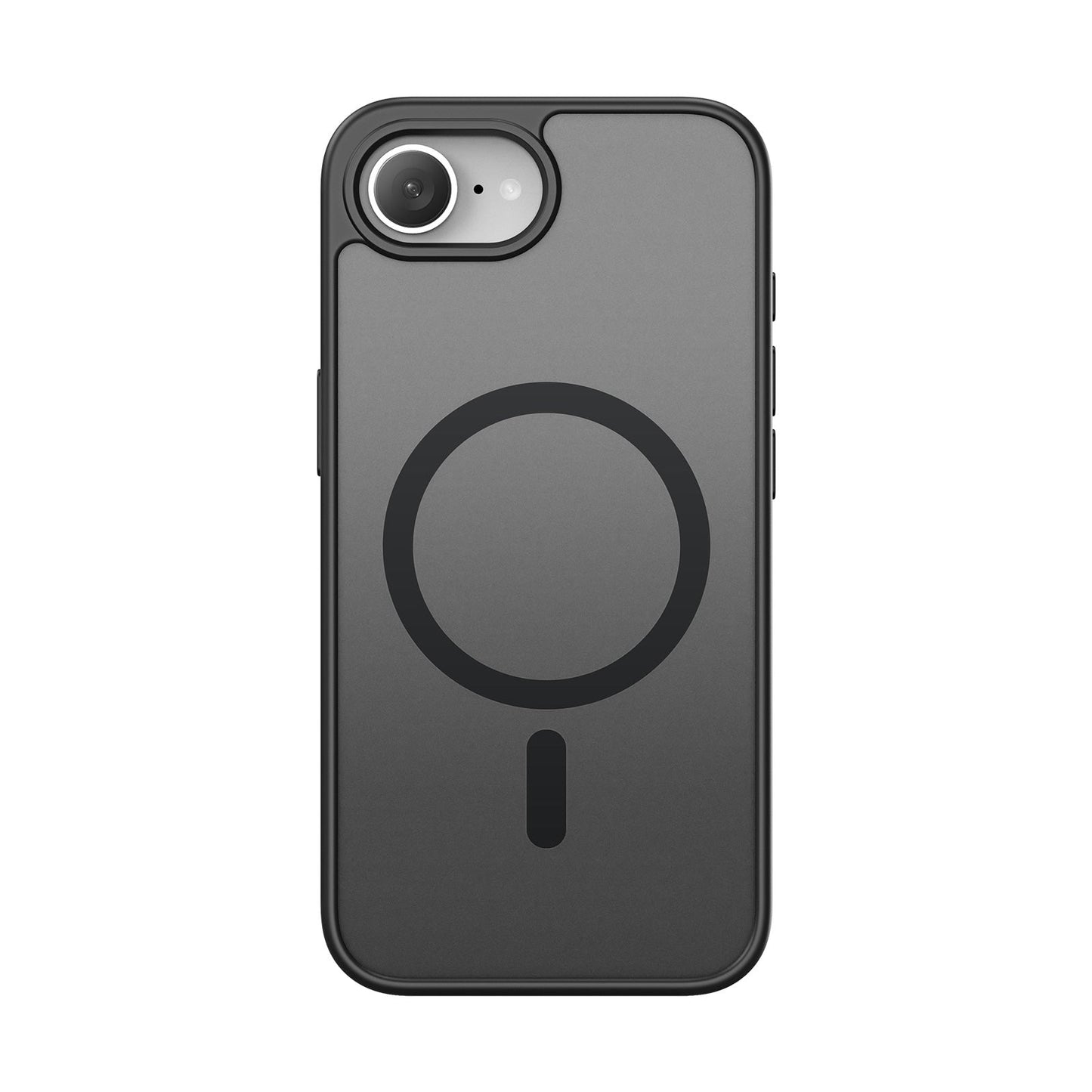 For iPhone SE (2025) Case DUX DUCIS Yind Series Matte Case Compatible with MagSafe PC+TPU Phone Cover - Black