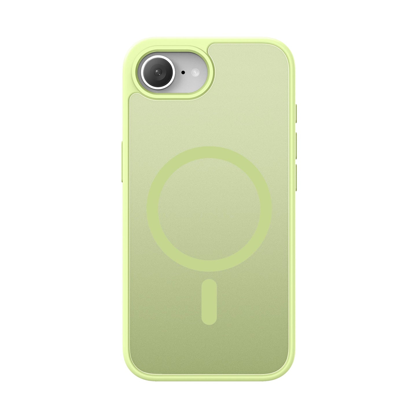 For iPhone 16e Case DUX DUCIS Yind Series Matte Case Compatible with MagSafe PC+TPU Phone Cover - Lime Green