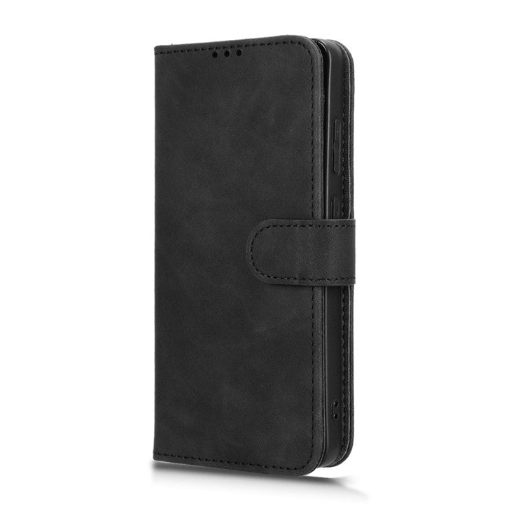 Leather Case For OnePlus 13R 5G / Ace 5 5G / Ace 5 Pro 5G Skin Feel Anti Drop Wallet Flip Phone Cover - Black