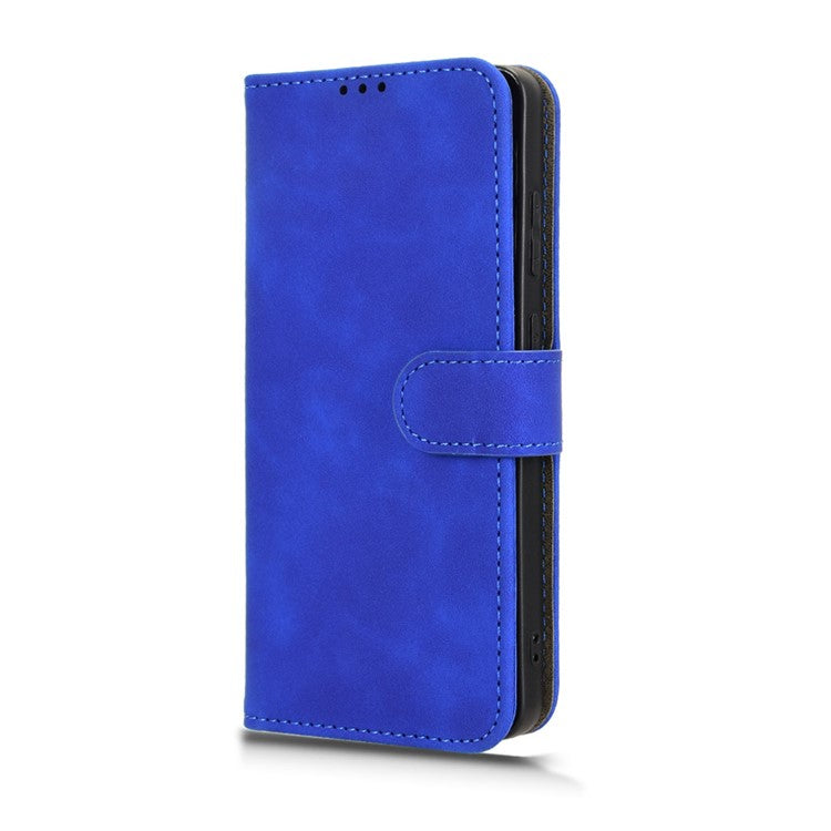 Leather Case For OnePlus 13R 5G / Ace 5 5G / Ace 5 Pro 5G Skin Feel Anti Drop Wallet Flip Phone Cover - Blue