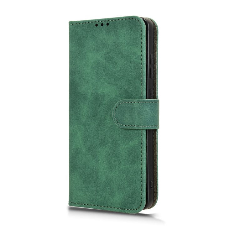 Leather Case For OnePlus 13R 5G / Ace 5 5G / Ace 5 Pro 5G Skin Feel Anti Drop Wallet Flip Phone Cover - Green