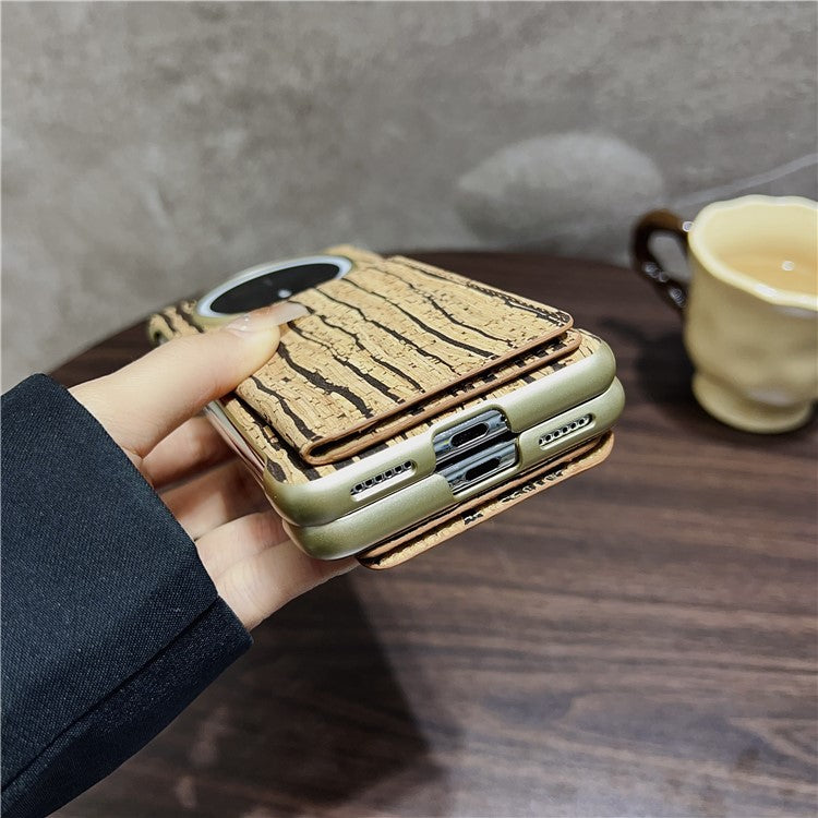 For Huawei Mate 70 Case Compatible with MagSafe Pattern Print PU + PC Phone Cover with Card Holder - Gold Butterfly