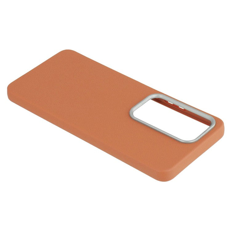 For Infinix Hot 50 4G Case Leather Textured TPU Shockproof Phone Cover - Brown