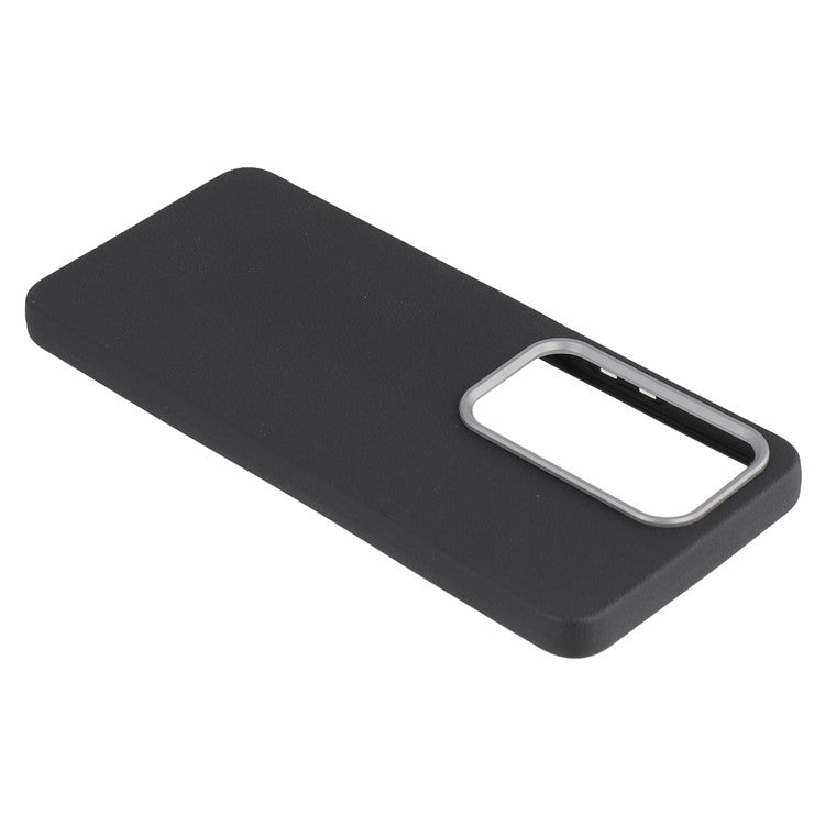 For Infinix Hot 50 4G Case Leather Textured TPU Shockproof Phone Cover - Black