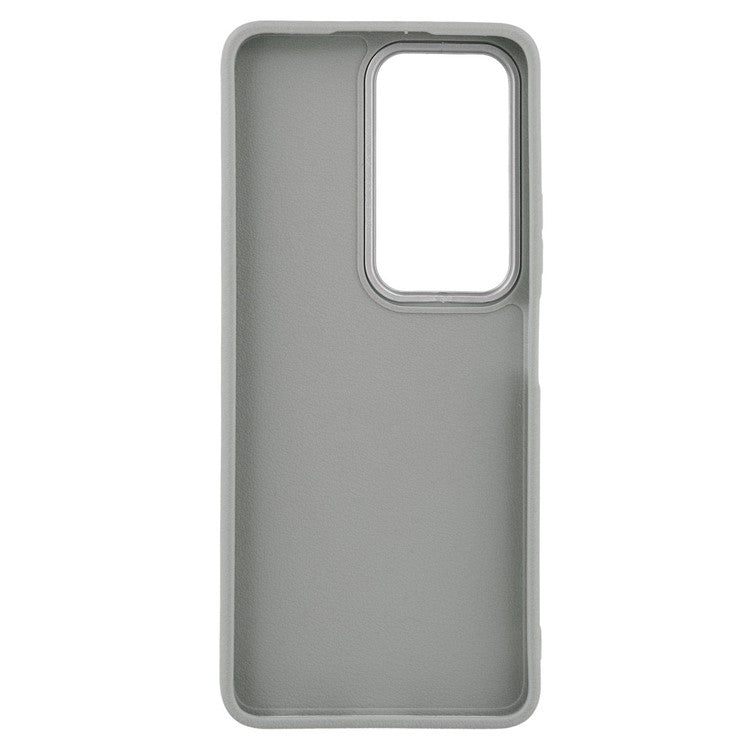 For Infinix Hot 50 4G Case Leather Textured TPU Shockproof Phone Cover - Grey