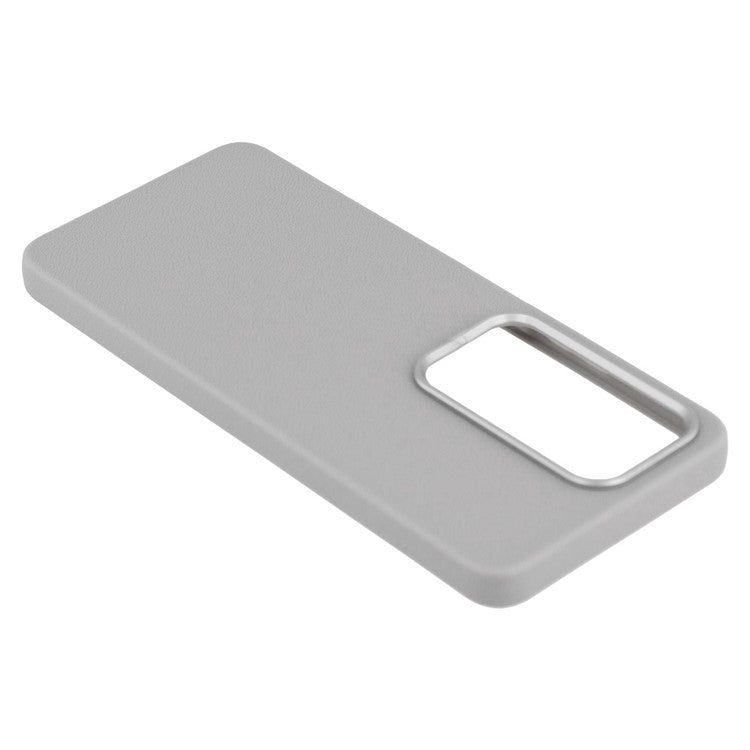 For Infinix Hot 50 4G Case Leather Textured TPU Shockproof Phone Cover - Grey