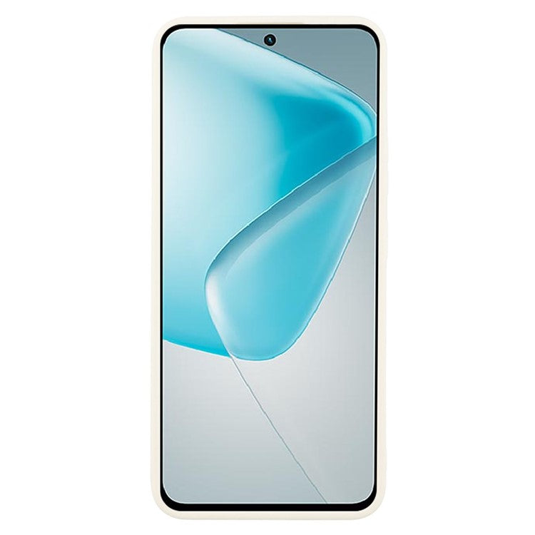 For Infinix Hot 50 Pro 4G Case Leather Textured TPU Shockproof Phone Cover - White