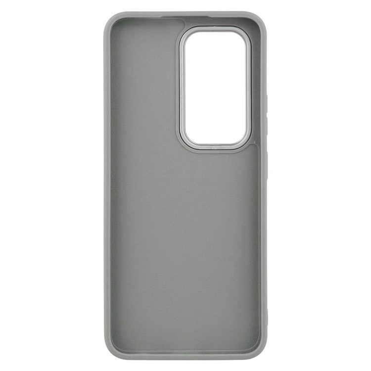 For Infinix Hot 50 Pro 4G Case Leather Textured TPU Shockproof Phone Cover - Grey