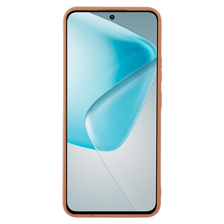 For Infinix Hot 50 Pro 4G Case Leather Textured TPU Shockproof Phone Cover - Brown