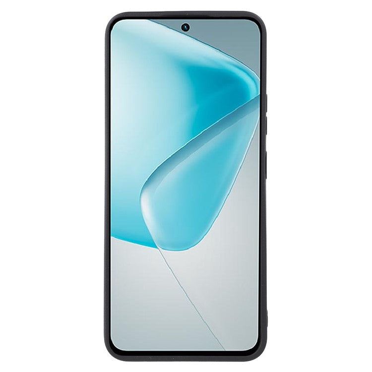 For Infinix Hot 50 Pro 4G Case Leather Textured TPU Shockproof Phone Cover - Black