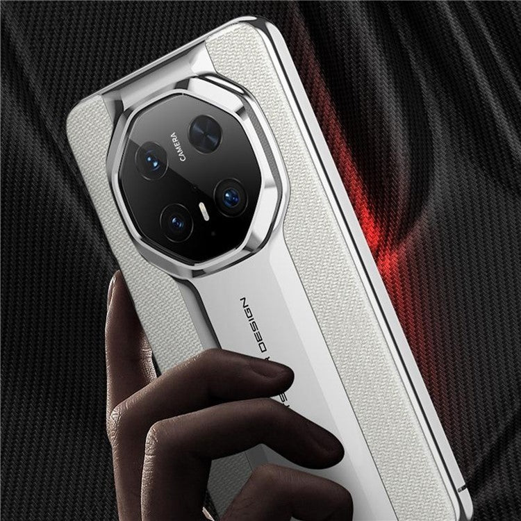 GKK Magnetic Phone Case For Huawei Mate 70 RS Ultimate / Mate 70 Pro / Mate 70 Pro+ PU Leather + PC Back Cover - Silver