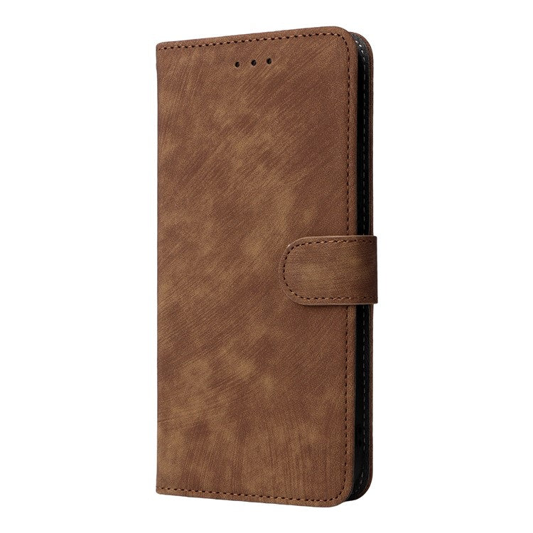 For Oppo Reno13 5G (Global) Wallet Case RFID Blocking PU Leather Cover Stand View - Brown