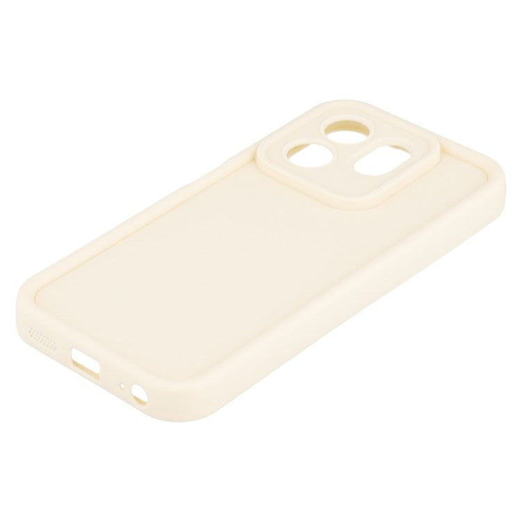 For Infinix Smart 9 4G / Hot 50i 4G Case Grooved Design TPU Anti Slip Phone Cover - Beige