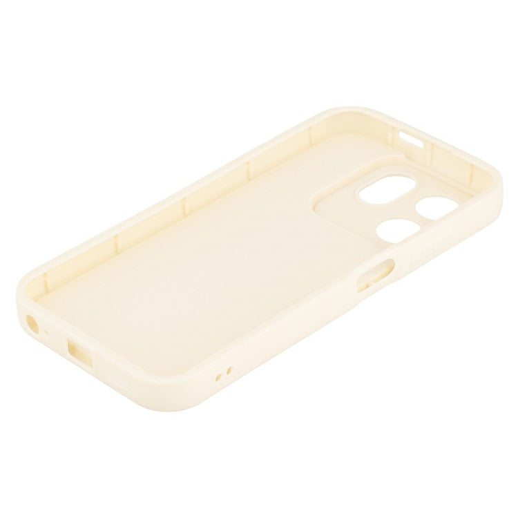 For Infinix Smart 9 4G / Hot 50i 4G Case Grooved Design TPU Anti Slip Phone Cover - Beige