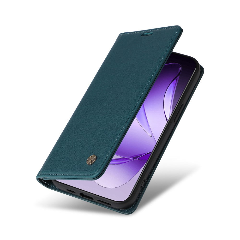 For Oppo Reno13 Pro 5G Phone Cases YIKATU Magnetic Closure PU Leather Mobile Cover - Green