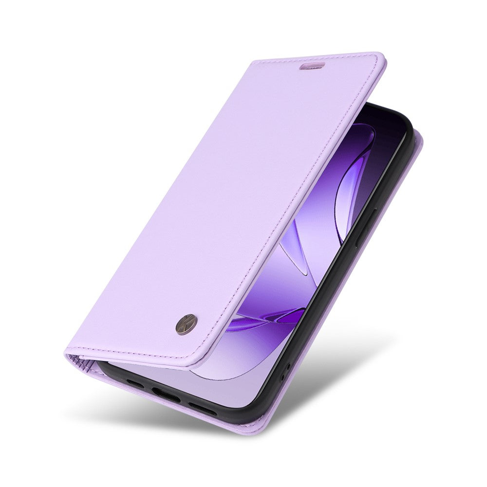For Oppo Reno13 Pro 5G Phone Cases YIKATU Magnetic Closure PU Leather Mobile Cover - Light Purple