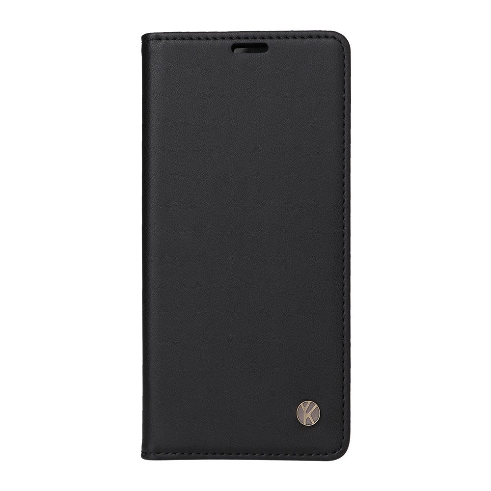 For Oppo Reno13 5G (Global) Phone Cases YIKATU Magnetic Closure PU Leather Mobile Cover - Black
