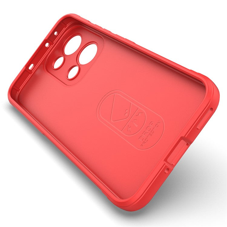 For Oppo Reno13 5G (Global) Case Anti-Drop Soft TPU Rugged Phone Back Cover - Red