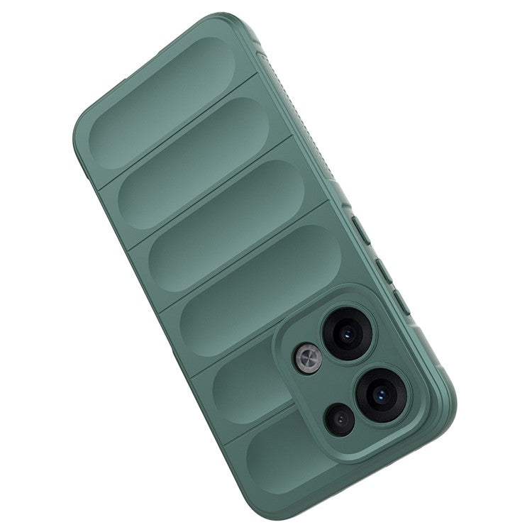For Oppo Reno13 5G (Global) Case Anti-Drop Soft TPU Rugged Phone Back Cover - Green