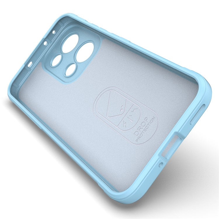 For Oppo Reno13 5G (Global) Case Anti-Drop Soft TPU Rugged Phone Back Cover - Baby Blue