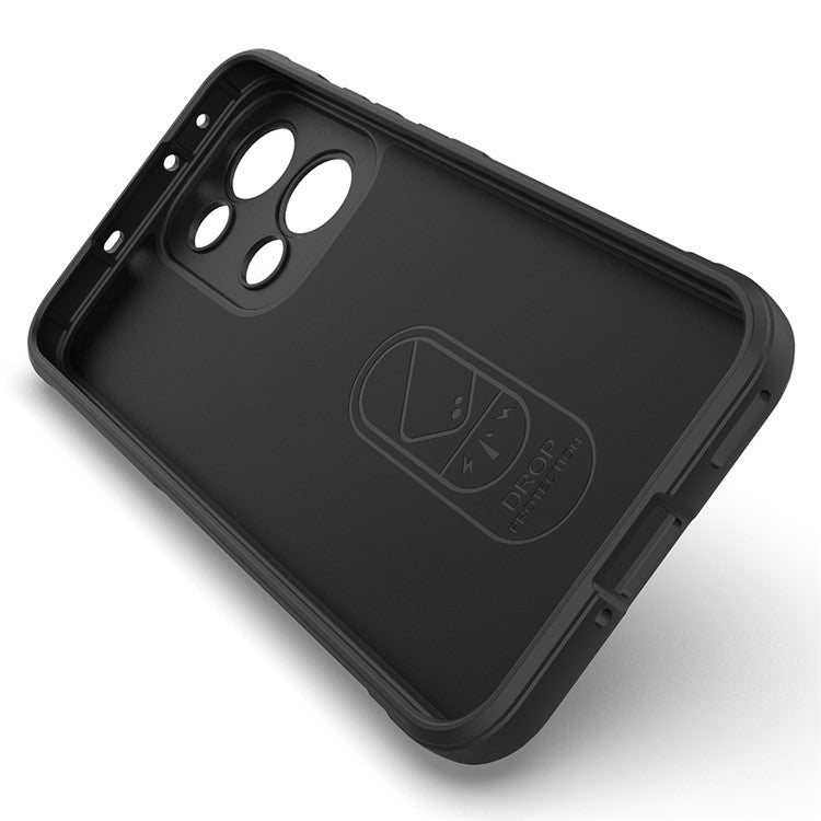 For Oppo Reno13 5G (Global) Case Anti-Drop Soft TPU Rugged Phone Back Cover - Light Grey