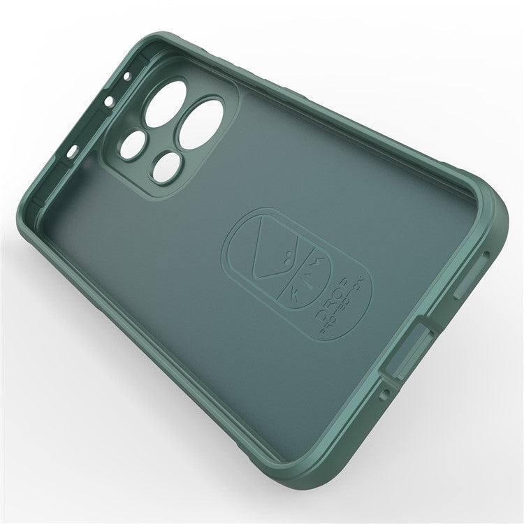 For Oppo Reno13 Pro 5G Case Anti-Drop Soft TPU Rugged Phone Back Cover - Green