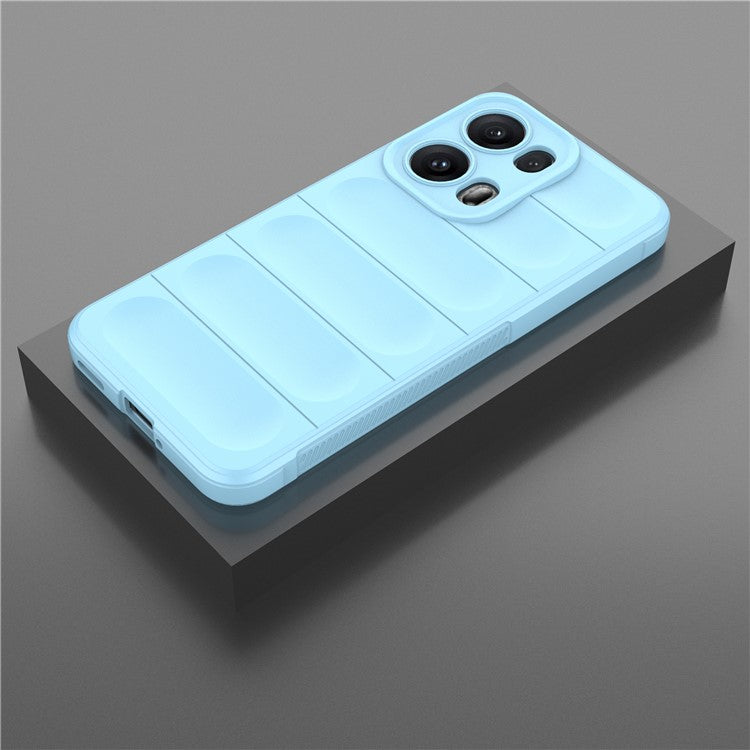 For Oppo Reno13 Pro 5G Case Anti-Drop Soft TPU Rugged Phone Back Cover - Baby Blue