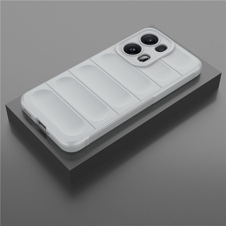 For Oppo Reno13 Pro 5G Case Anti-Drop Soft TPU Rugged Phone Back Cover - Light Grey