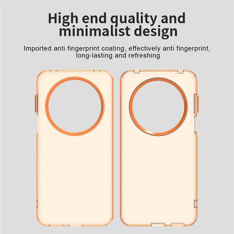 For Huawei Mate 70 Pro / 70 Pro+ Case PC+TPU+PET Matte Anti-Drop Phone Back Cover - Orange