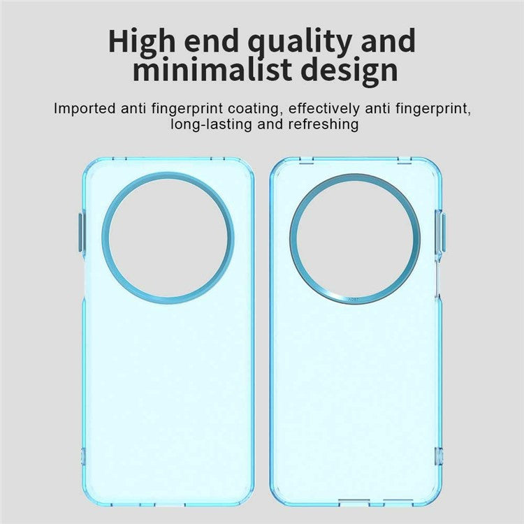 For Huawei Mate 70 Pro / 70 Pro+ Case PC+TPU+PET Matte Anti-Drop Phone Back Cover - Blue