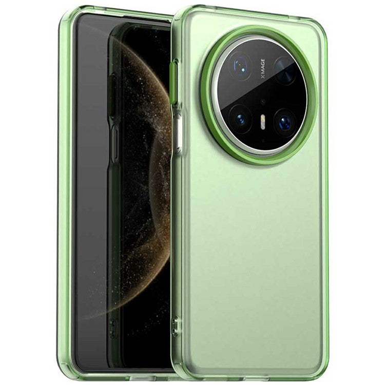 For Huawei Mate 70 Pro / 70 Pro+ Case PC+TPU+PET Matte Anti-Drop Phone Back Cover - Green