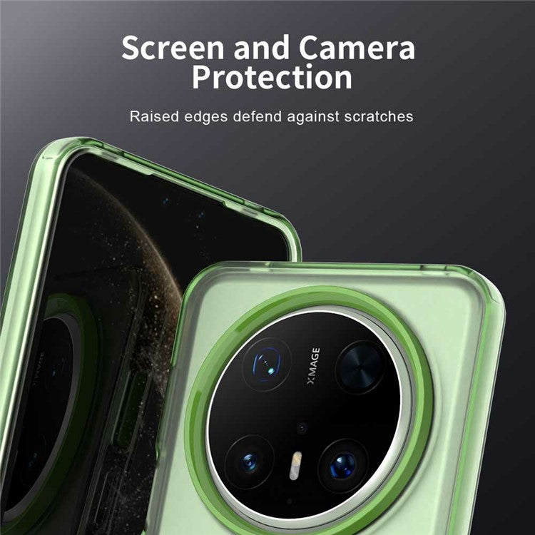 For Huawei Mate 70 Pro / 70 Pro+ Case PC+TPU+PET Matte Anti-Drop Phone Back Cover - Green