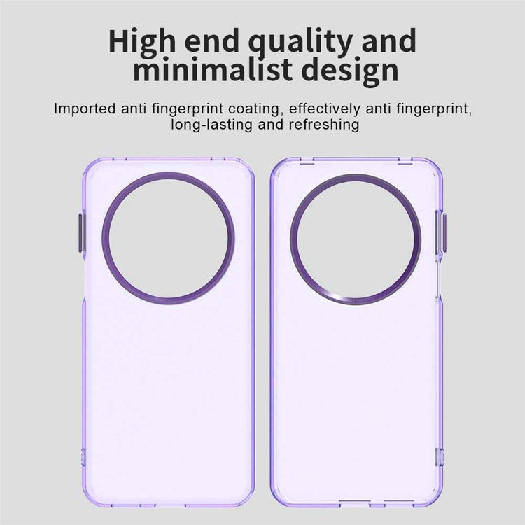 For Huawei Mate 70 Pro / 70 Pro+ Case PC+TPU+PET Matte Anti-Drop Phone Back Cover - Purple
