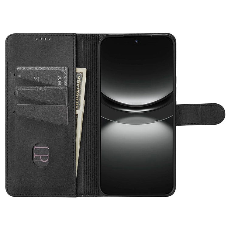 AZNS For Oppo Reno13 5G (Global) Case PU Leather Wallet Phone Cover - Black