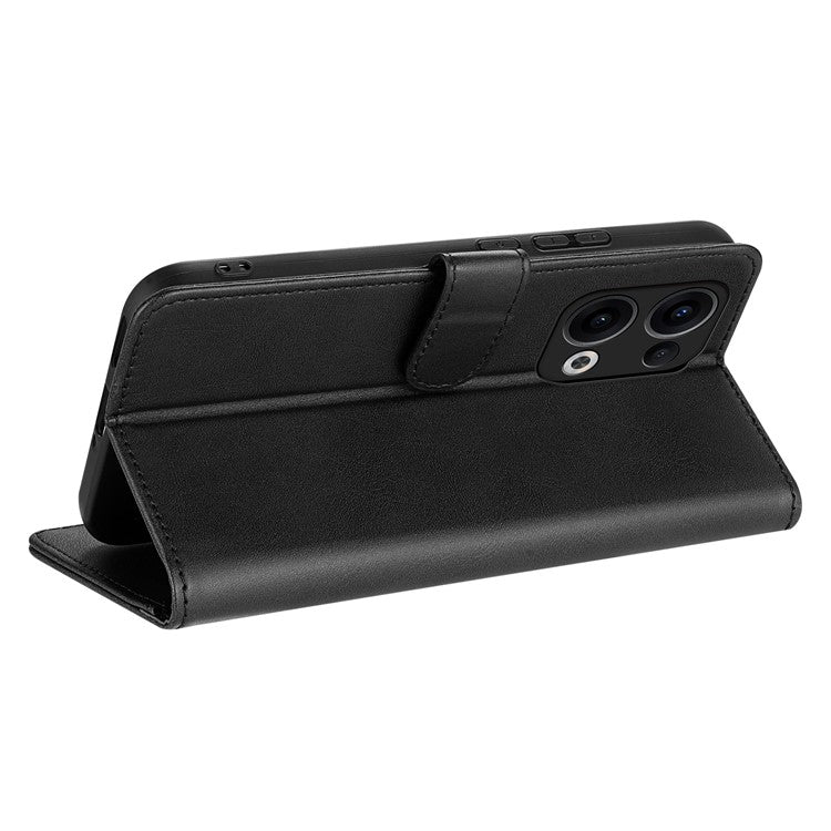 AZNS For Oppo Reno13 5G (Global) Case PU Leather Wallet Phone Cover - Black