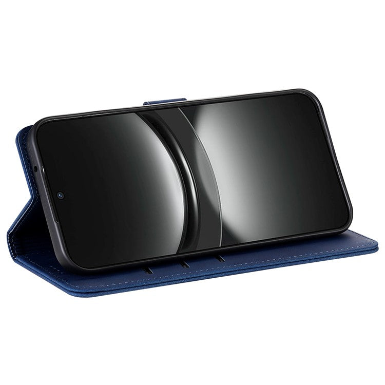 AZNS For Oppo Reno13 5G (Global) Case PU Leather Wallet Phone Cover - Blue