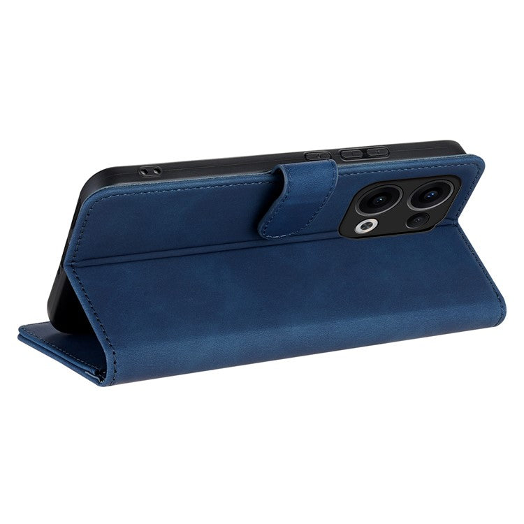 AZNS For Oppo Reno13 5G (Global) Case PU Leather Wallet Phone Cover - Blue