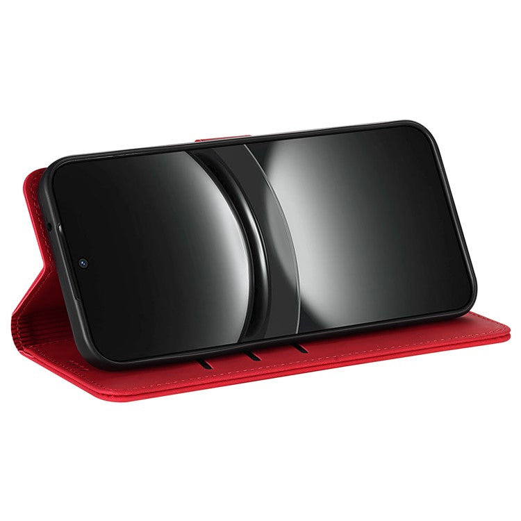AZNS For Oppo Reno13 5G (Global) Case PU Leather Wallet Phone Cover - Red