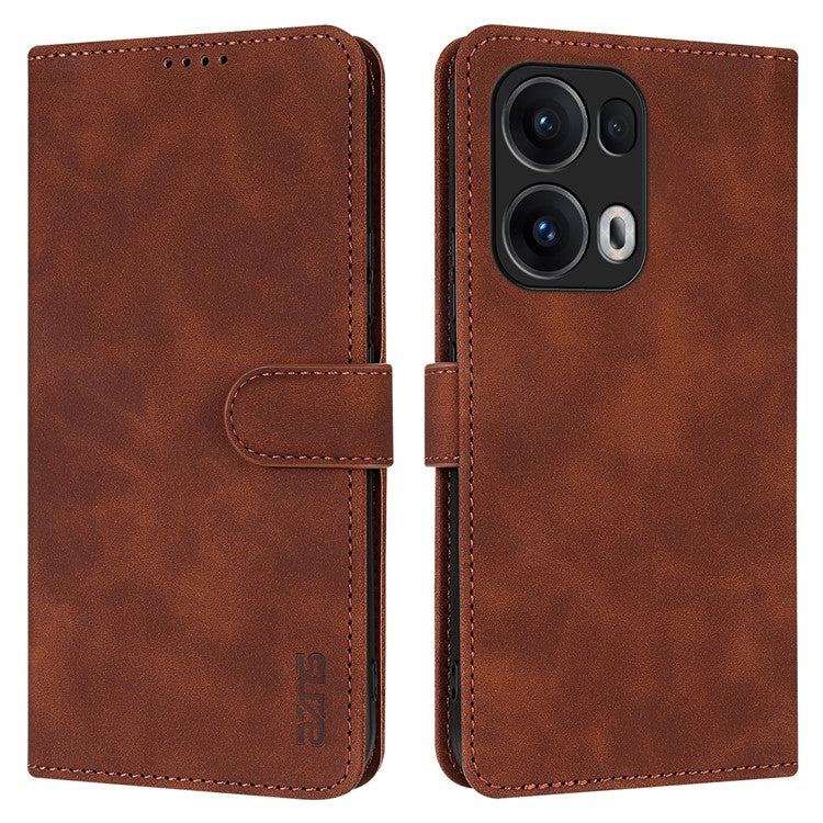 AZNS For Oppo Reno13 Pro 5G Case PU Leather Wallet Phone Cover - Brown