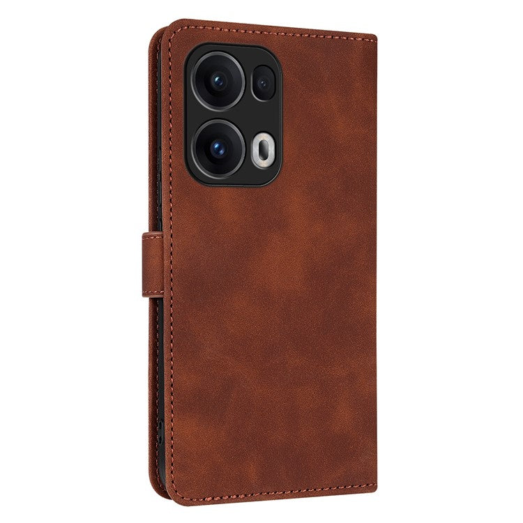 AZNS For Oppo Reno13 Pro 5G Case PU Leather Wallet Phone Cover - Brown