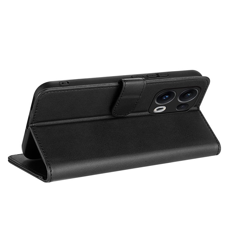 AZNS For Oppo Reno13 Pro 5G Case PU Leather Wallet Phone Cover - Black