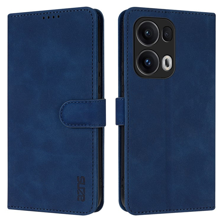 AZNS For Oppo Reno13 Pro 5G Case PU Leather Wallet Phone Cover - Blue