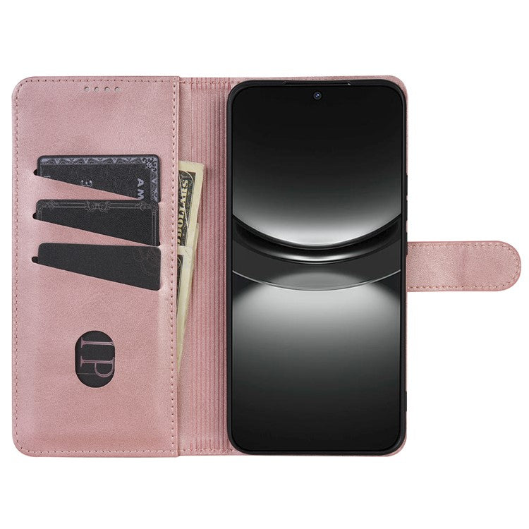 AZNS For Oppo Reno13 Pro 5G Case PU Leather Wallet Phone Cover - Rose Gold