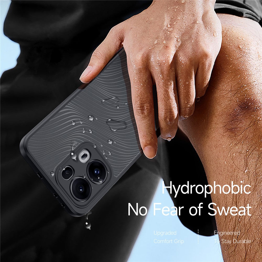 For Oppo Reno13 Pro 5G Case DUX DUCIS Aimo Series TPU+PC Matte Drop-proof Phone Cover (REACH Certification) - Black