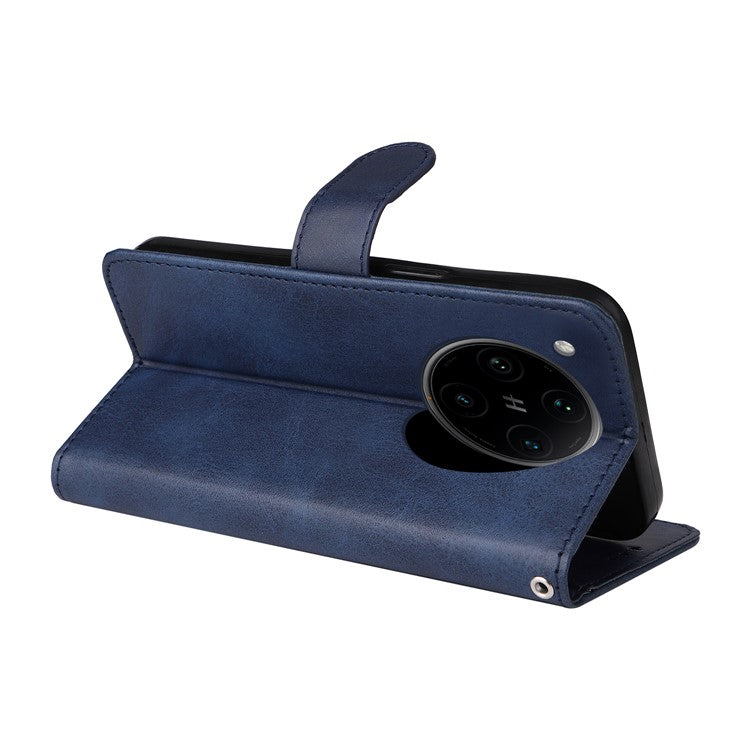 For Oppo Reno13 Pro 5G Case Wallet PU Leather Folio Flip Phone Cover - Blue