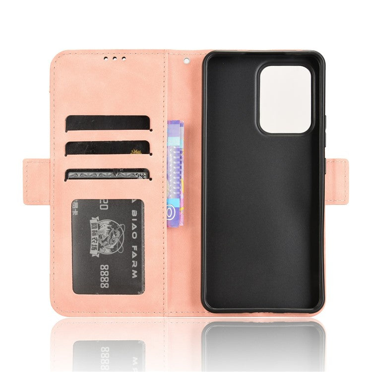 For Oppo Reno13 F 5G  /  Reno13 F 4G Leather Case Phone Wallet Cover with Multiple Card Slots - Pink